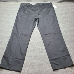 Amazon Essentials Mens Classic Fit Flat Front Black Dress Pants 42W x 30L